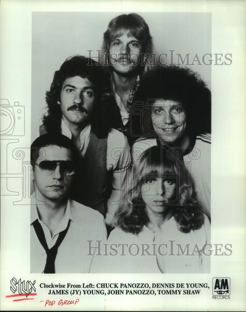 1995 Press Photo Members of the pop music group "Styx" - hcp10114- Historic Images