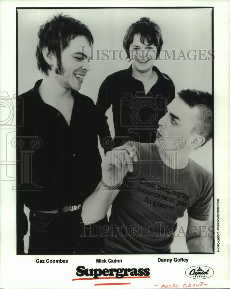 1997 Press Photo Members of the music group &quot;Supergrass&quot; - hcp10117- Historic Images