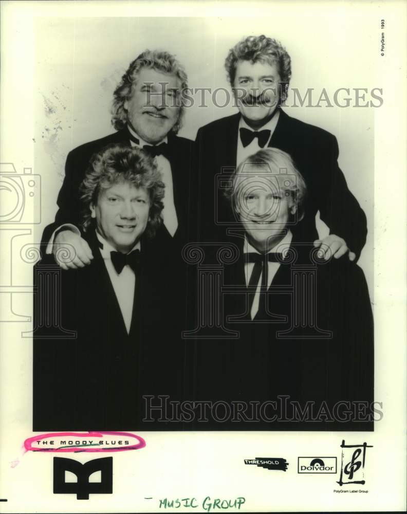 1993 Press Photo Members of the music group "The Moody Blues" - hcp10128- Historic Images