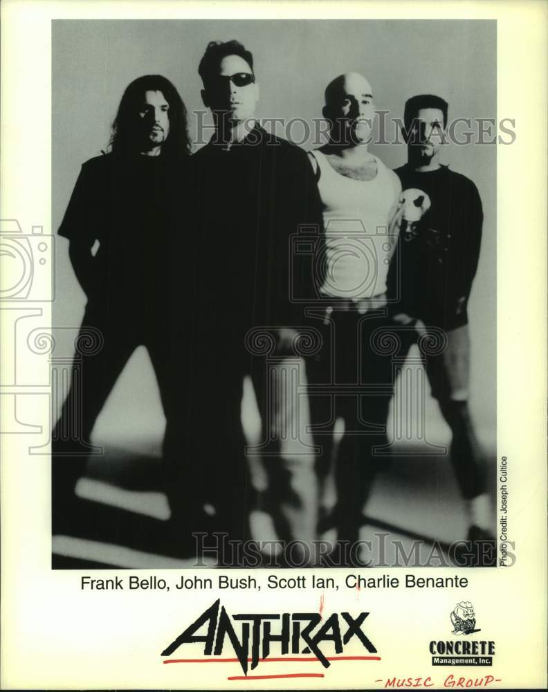 1997 Press Photo Members of the music group &quot;Anthrax&quot; - hcp10162- Historic Images