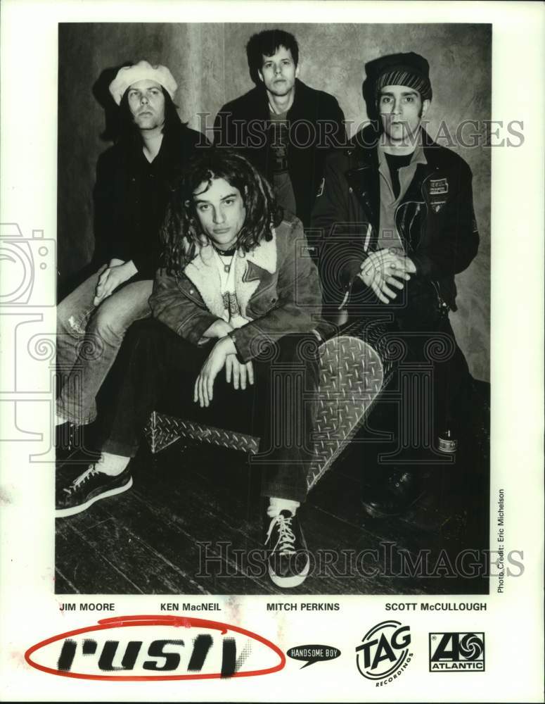 1995 Press Photo Members of the rock musical group &quot;Rusty&quot; - hcp10165- Historic Images