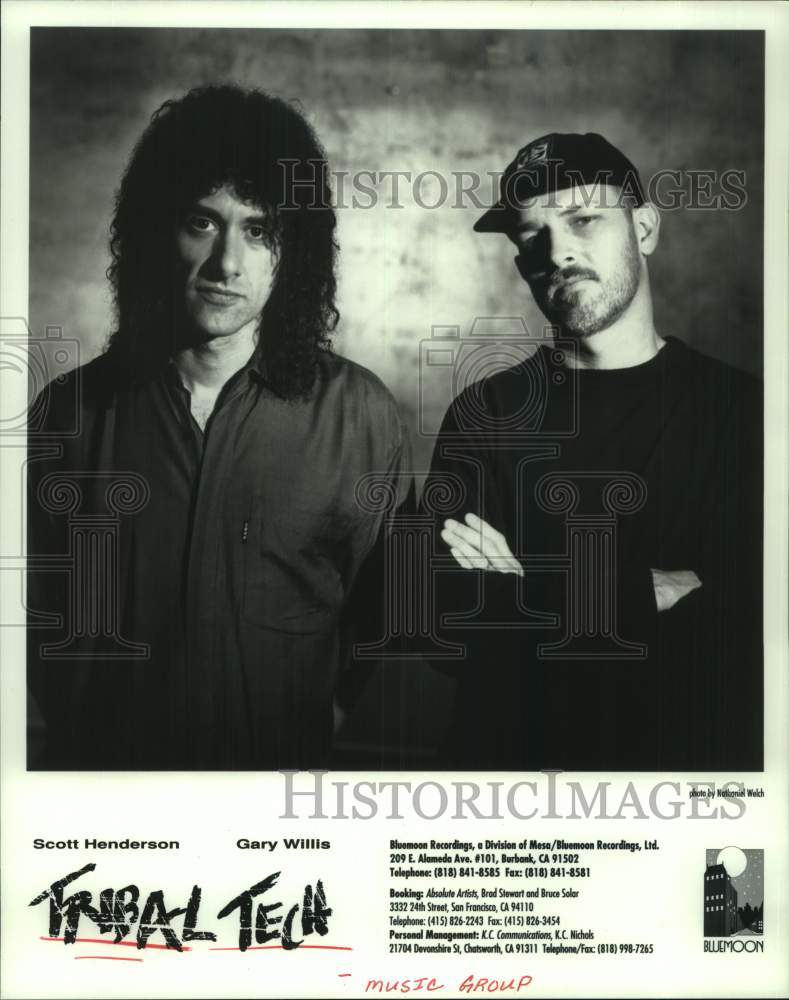 1995 Press Photo Scott Henderson and Gary Willis of musical group &quot;Tribal Tech&quot;- Historic Images