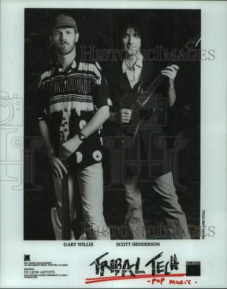 1991 Press Photo Gary Willis and Scott Henderson of musical group &quot;Tribal Tech&quot;- Historic Images