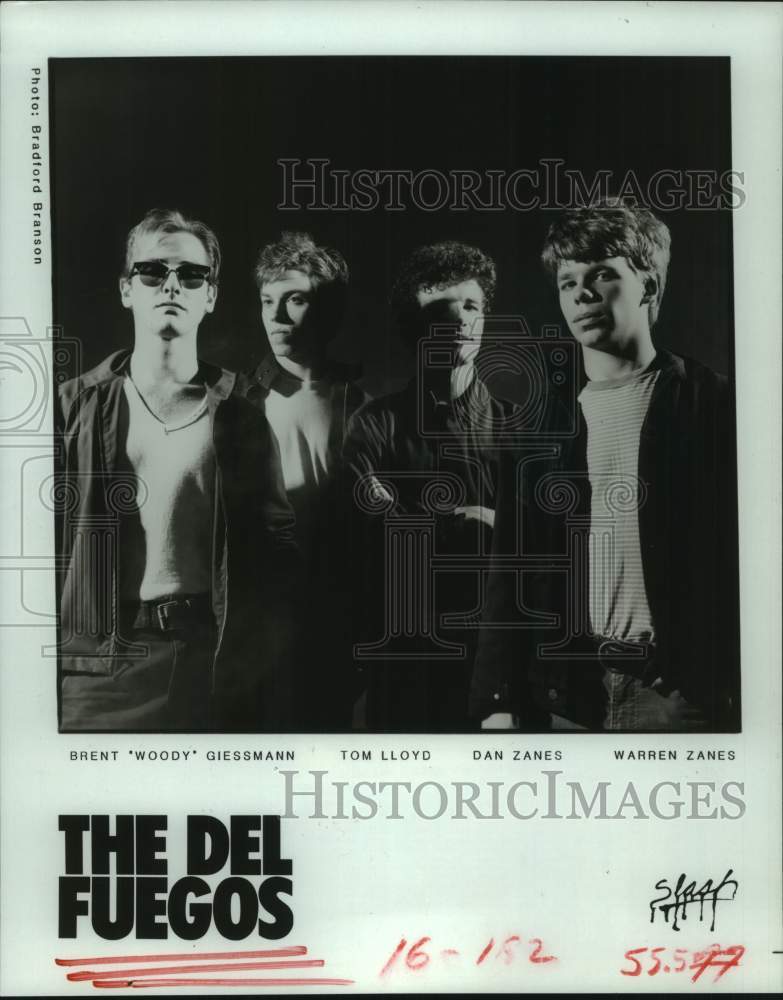 1985 Press Photo Members of the music group &quot;The Del Fuegos&quot; - hcp10242- Historic Images