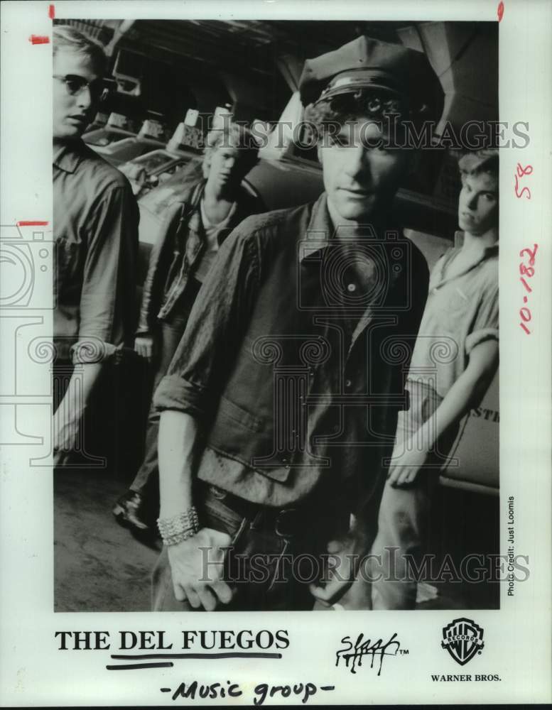 1985 Press Photo Members of the music group &quot;The Del Fuegos&quot; - hcp10243- Historic Images