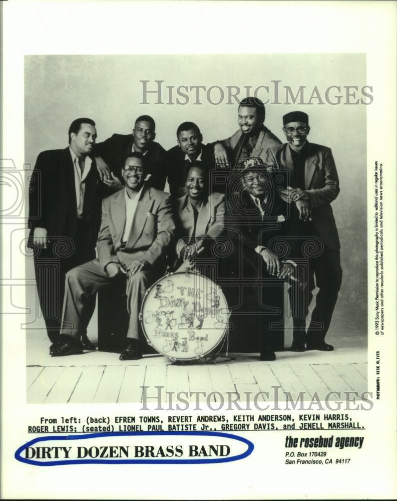 1994 Press Photo Members of the music group &quot;Dirty Dozen Brass Band&quot; - hcp10252- Historic Images