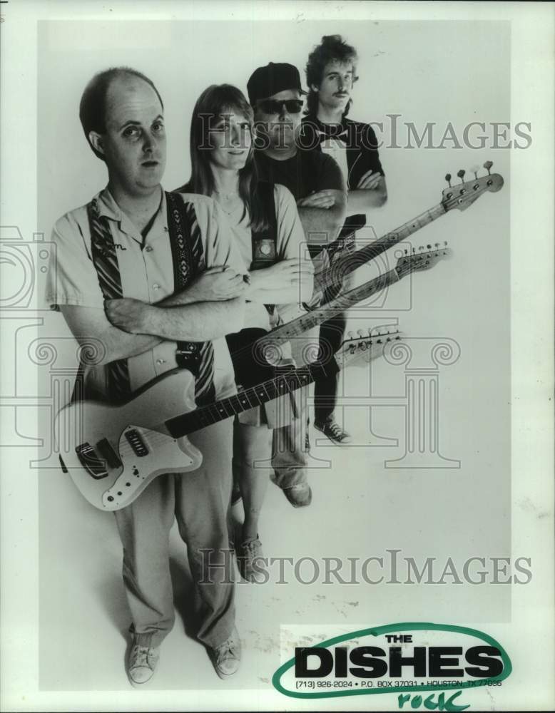 1983 Press Photo Pop/Rock Group &quot;The Dishes&quot; - hcp10259- Historic Images