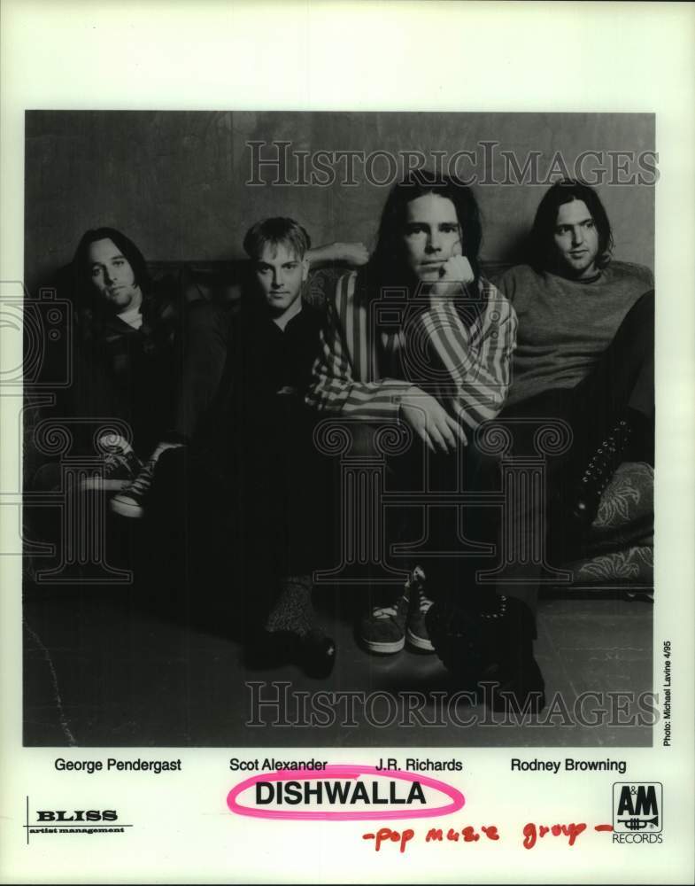 1995 Press Photo Pop Music Group Dishwalla - hcp10261- Historic Images