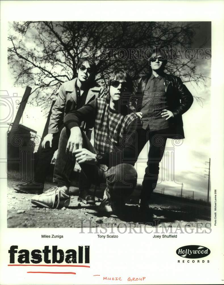 1996 Press Photo Music Group &quot;Fastball&quot; - hcp10263- Historic Images