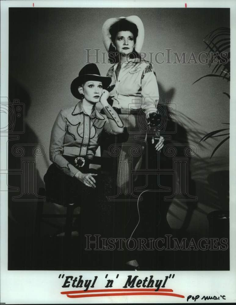 1990 Press Photo Pop Music Group &quot;Ethyl &#39;n&#39; Methyl&quot; - hcp10270- Historic Images