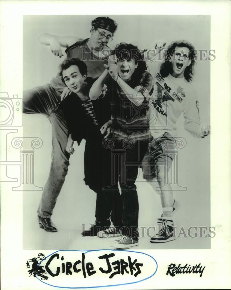 1988 Press Photo Music Group &quot;Circle Jerks&quot; - hcp10275- Historic Images