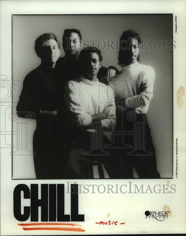 1989 Press Photo Members of the music group &quot;Chill&quot; - hcp10287- Historic Images