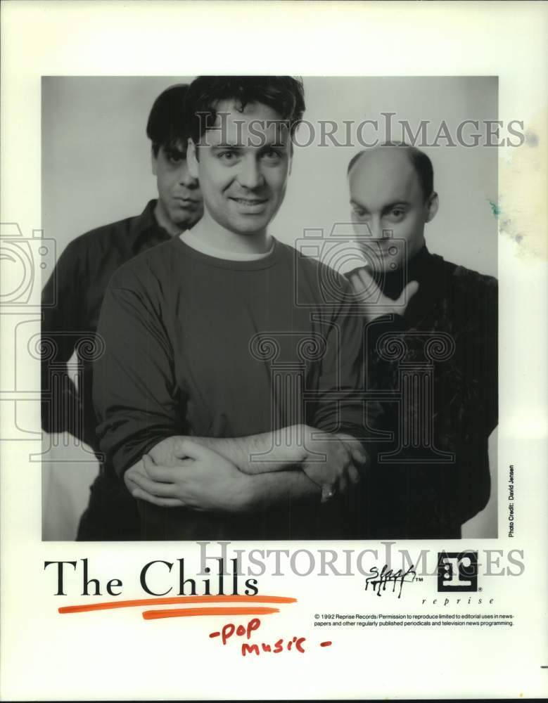 1992 Press Photo Members of the pop music group &quot;The Chills&quot; - hcp10288- Historic Images