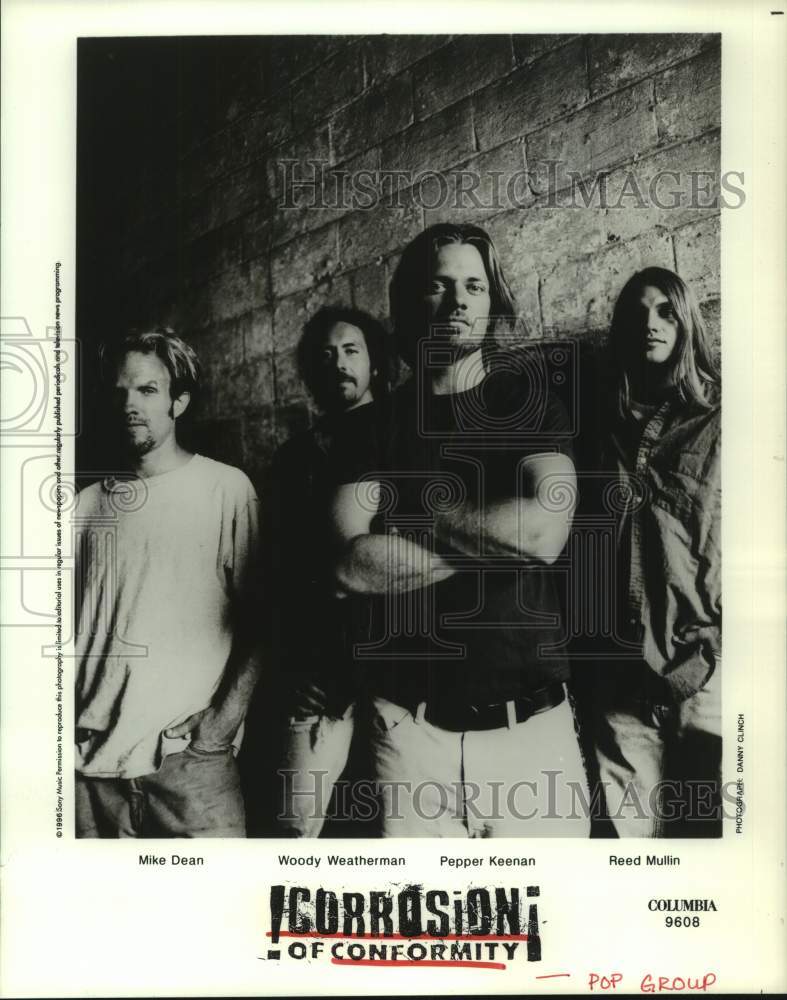 1996 Press Photo Pop Group &quot;Corrosion of Conformity&quot; - hcp10346- Historic Images