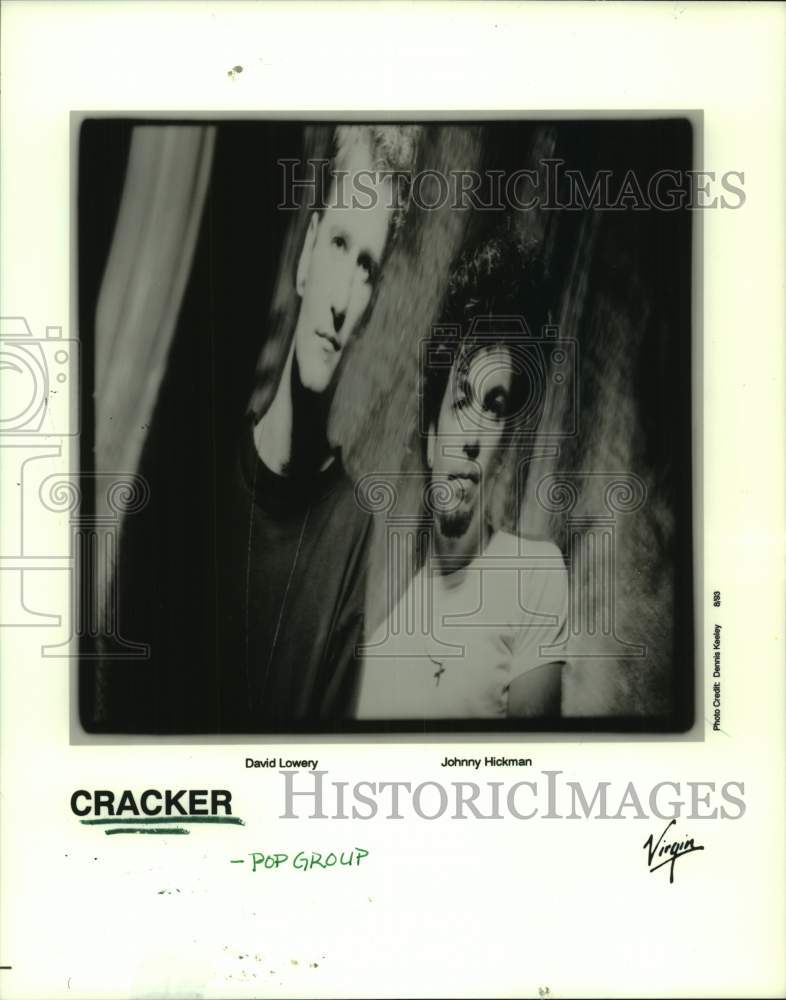 1993 Press Photo Pop Group &quot;Cracker&quot; David Lowery, Johnny Hickman - hcp10352- Historic Images