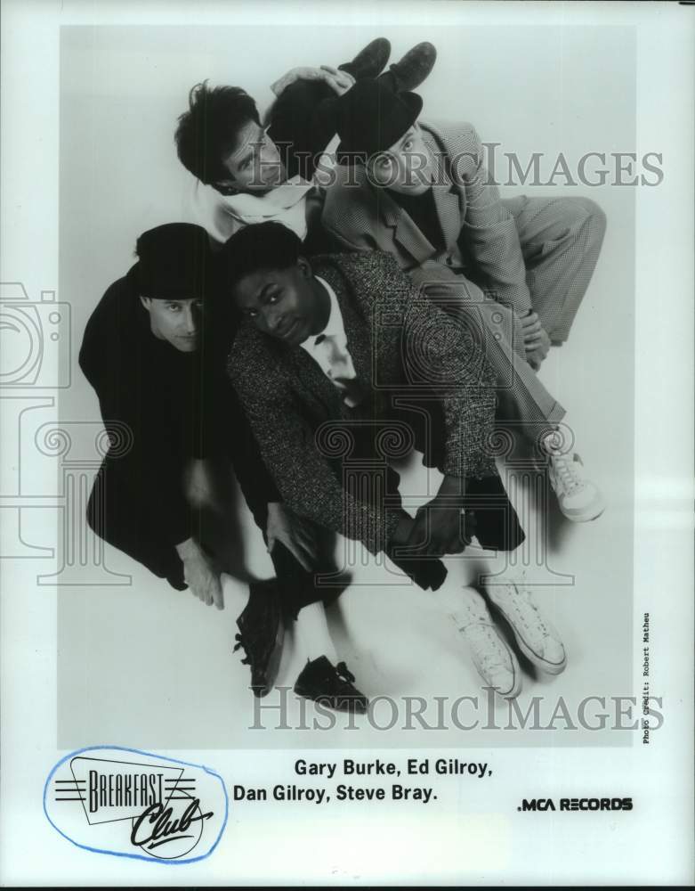 1988 Press Photo Music Group &quot;Breakfast Club&quot; - hcp10357- Historic Images