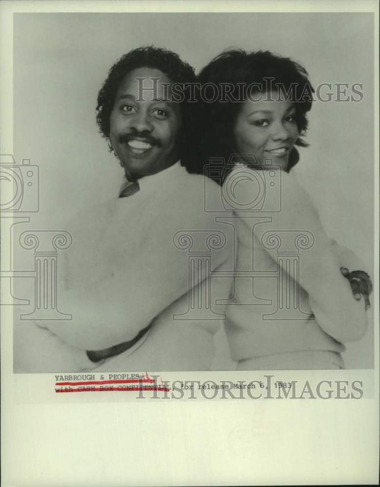 1983 Press Photo Yarbrough &amp; Peoples - music duo - hcp10409- Historic Images