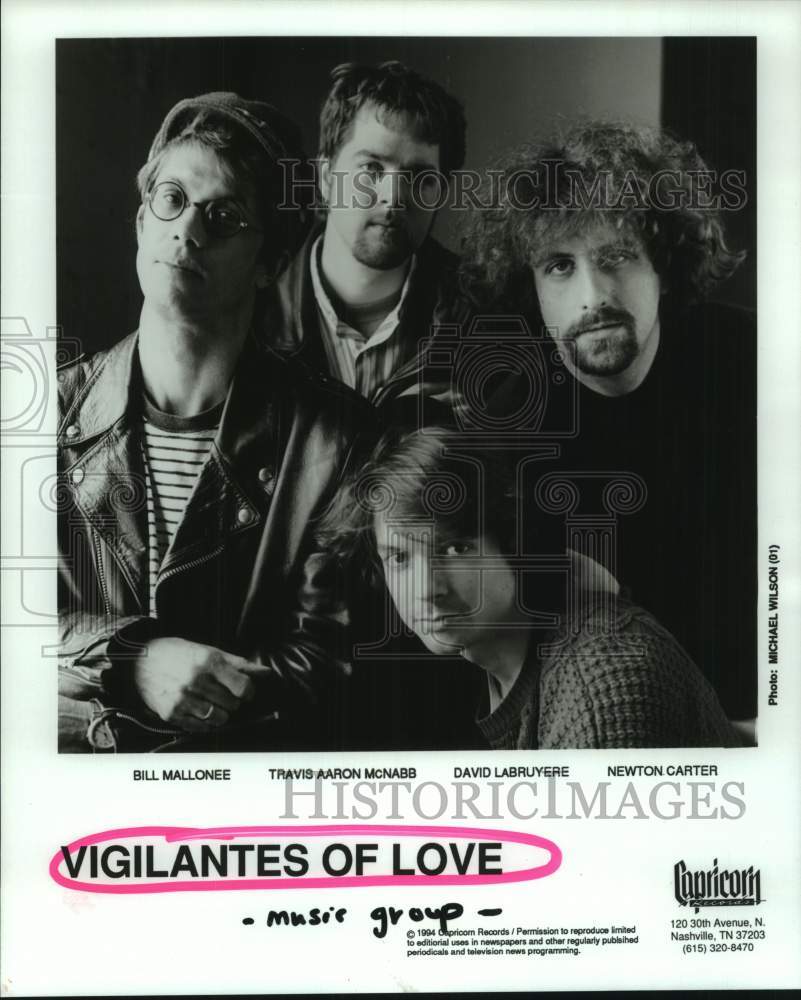 1994 Press Photo Musical group &quot;Vigilantes of Love&quot; - hcp10415- Historic Images