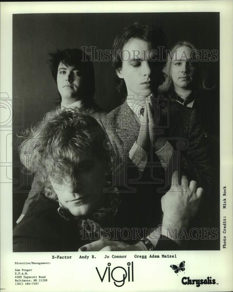 1987 Press Photo Rock group "Vigil" - hcp10420- Historic Images