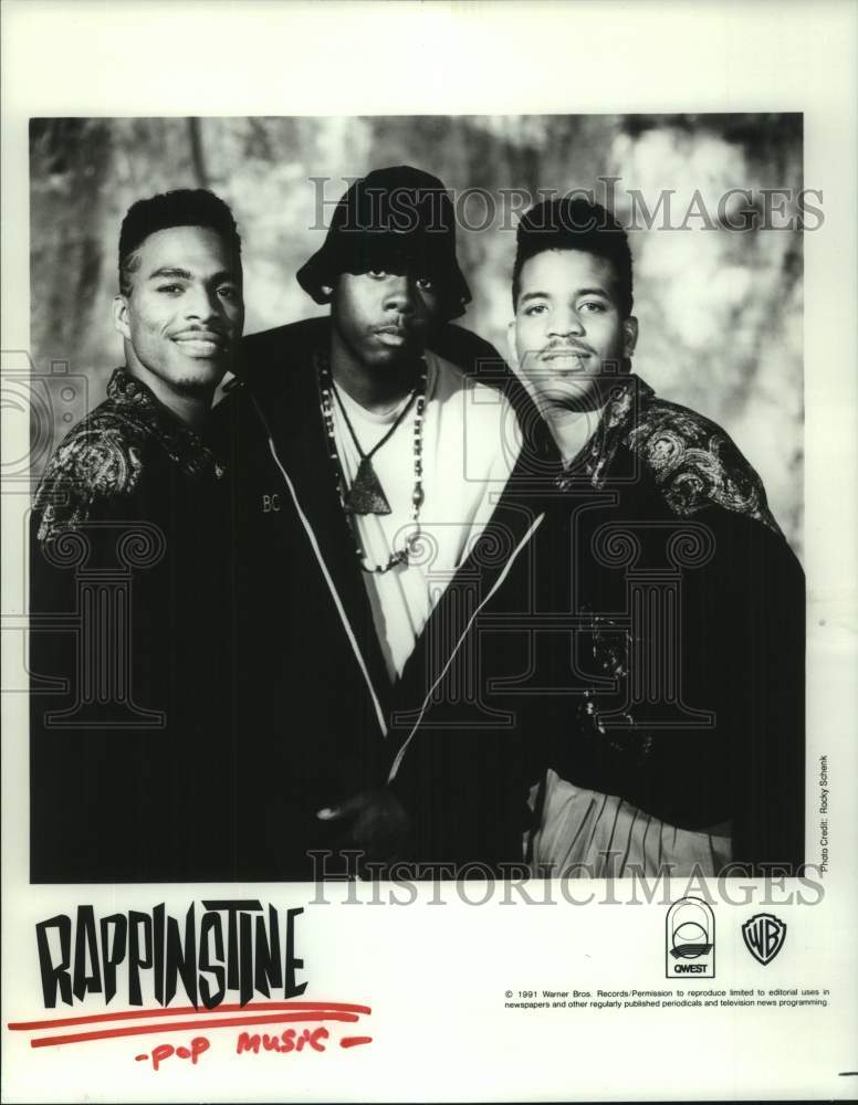 1991 Press Photo Pop music group &quot;Rappinstine&quot; - hcp10440- Historic Images