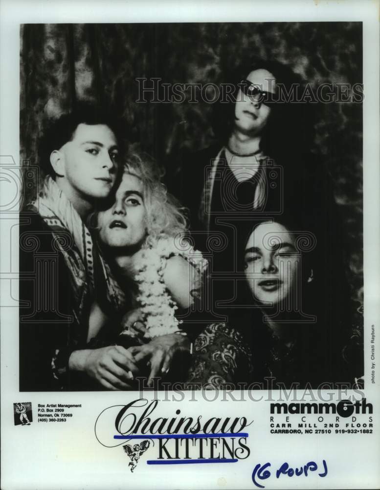 1991 Press Photo Music group &quot;Chainsaw Kittens&quot;. - hcp10456- Historic Images