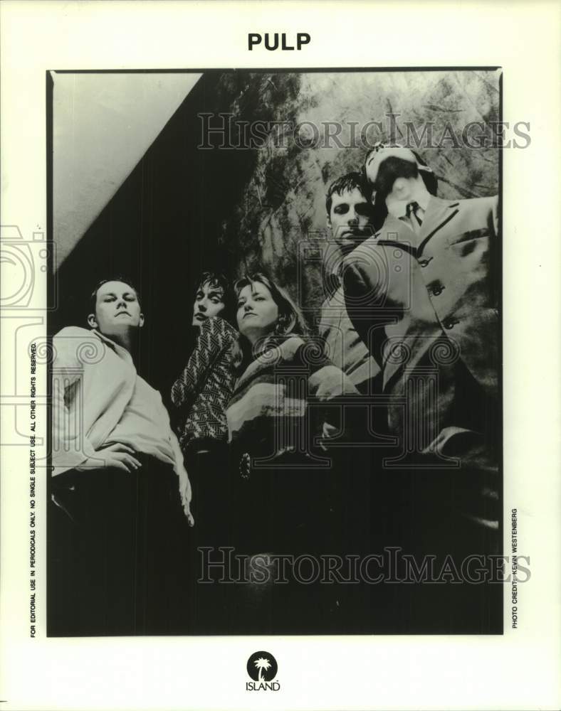 1994 Press Photo Rock music group &quot;Pulp&quot; - hcp10479- Historic Images