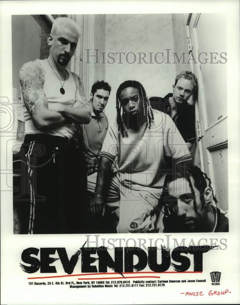 1997 Press Photo Sevendust Music Group - hcp10495- Historic Images