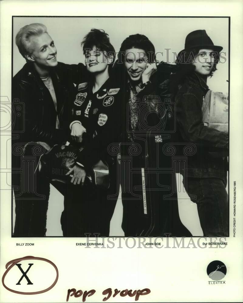 1986 Press Photo Members of pop group &quot;X&quot;. - hcp10597- Historic Images