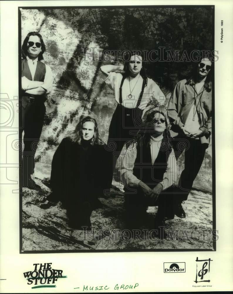 1993 Press Photo The Wonder Stuff - British alternative rock band - hcp10608- Historic Images