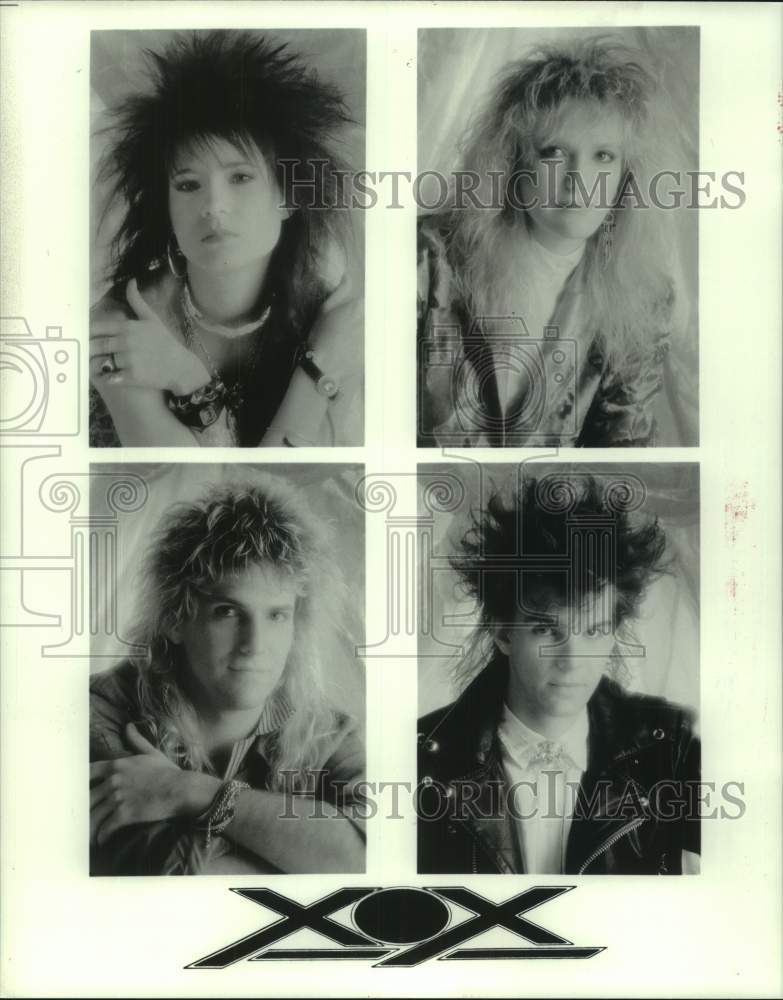 1987 Press Photo Members of rock band XOX - hcp10611- Historic Images