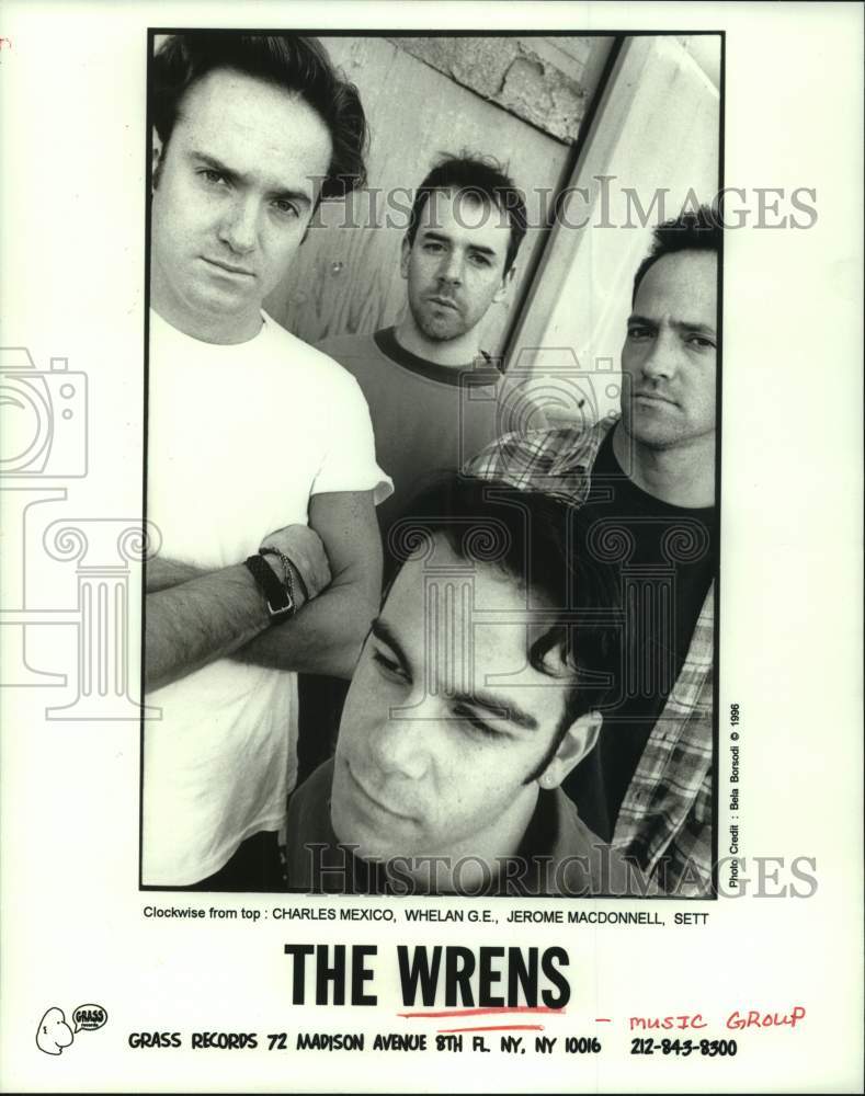 1996 Press Photo Members of music group "The Wrens". - hcp10619- Historic Images