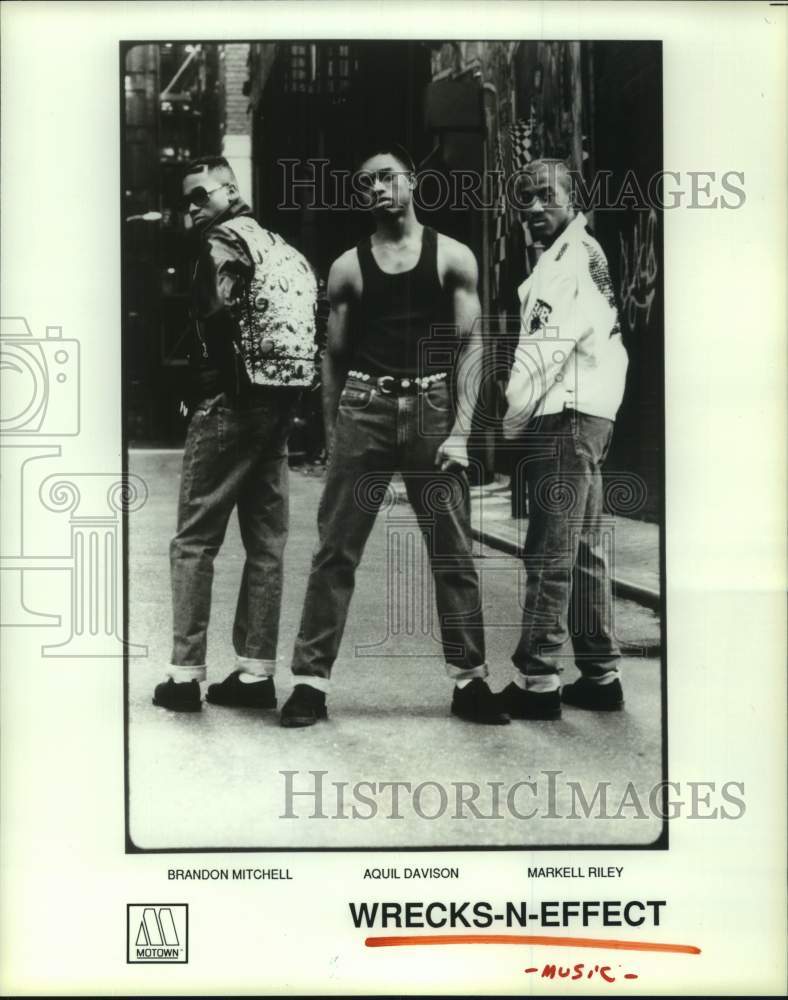 1989 Press Photo Members of music group &quot;Wrecks-N-Effect&quot;. - hcp10620- Historic Images