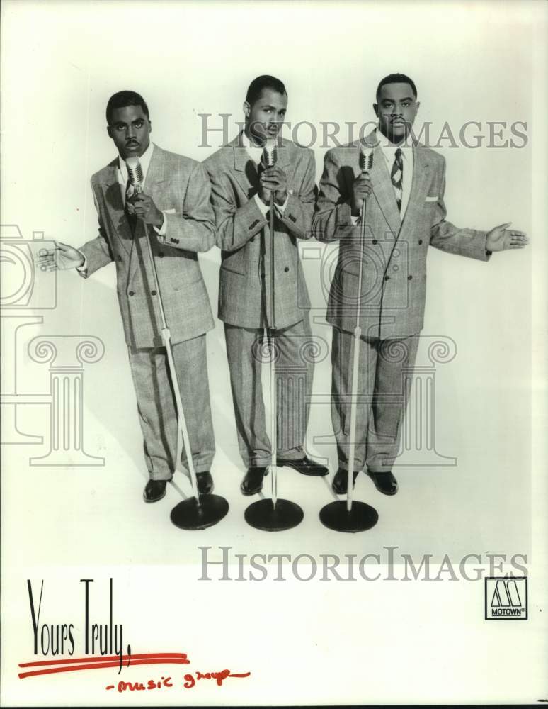 1991 Press Photo Yours Truly - Motown trio - hcp10635- Historic Images