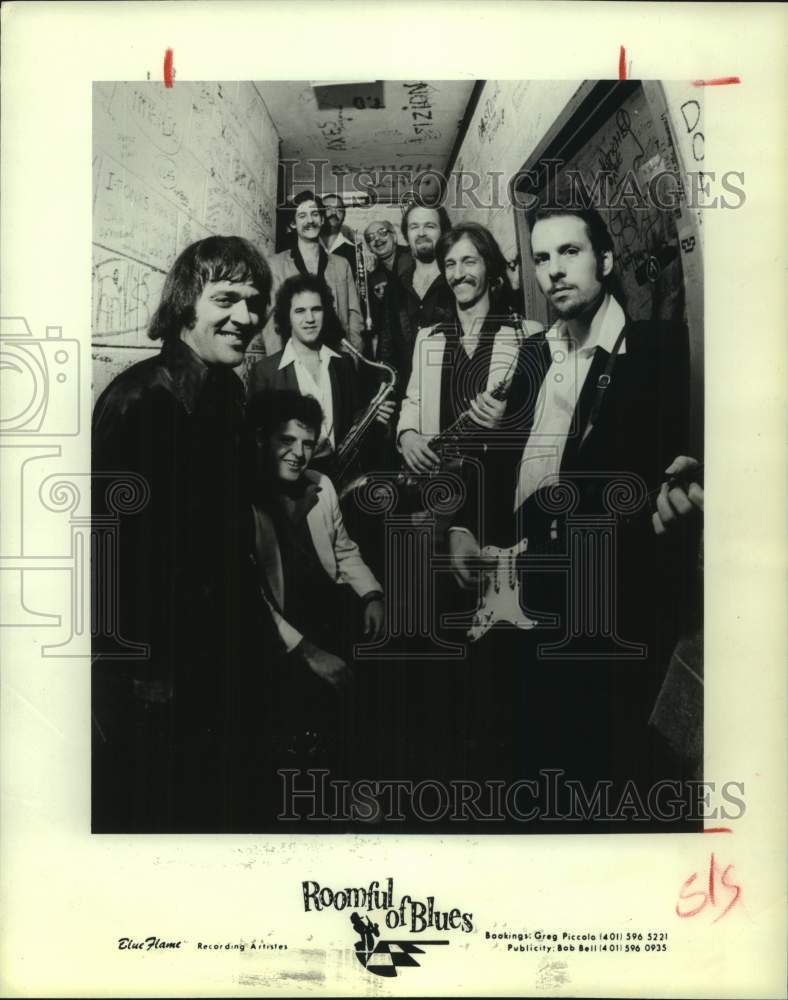 1981 Press Photo Members of the rock music group Roomful of Blues - hcp10695- Historic Images