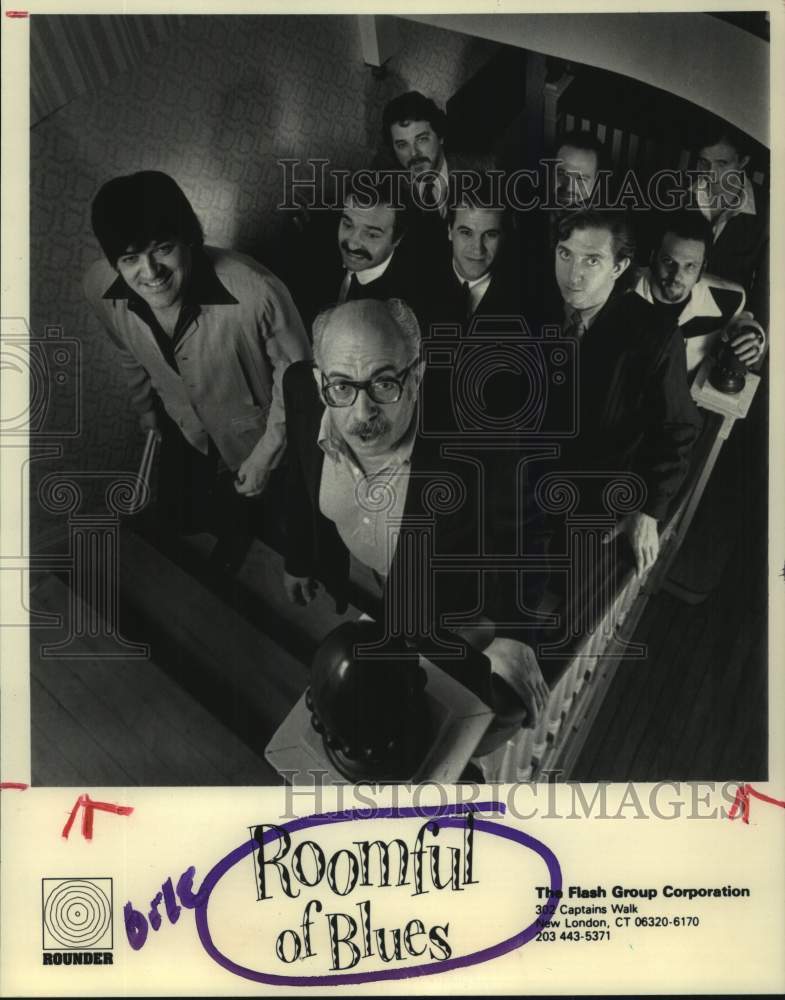 1985 Press Photo Members of the Rhode Island music group Roomful of Blues- Historic Images