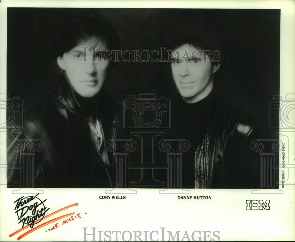 1991 Press Photo Three Dog Night: Cory Wells, Danny Hutton - hcp10743- Historic Images