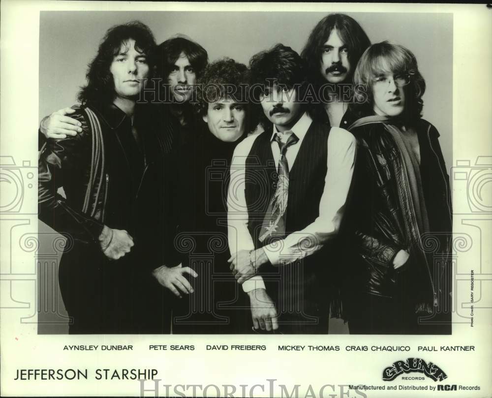 1980 Press Photo Members of rock group &quot;Jefferson Starship&quot;. - hcp10750- Historic Images