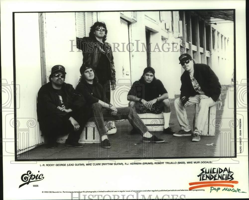 1990 Press Photo Members of the band Suicidal Tendencies - hcp10786- Historic Images