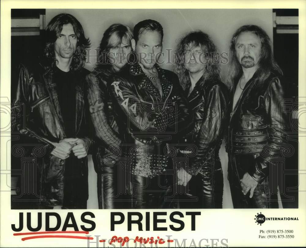 1998 Press Photo Bandmembers of Pop Music Group, Judas Priest - hcp10793- Historic Images