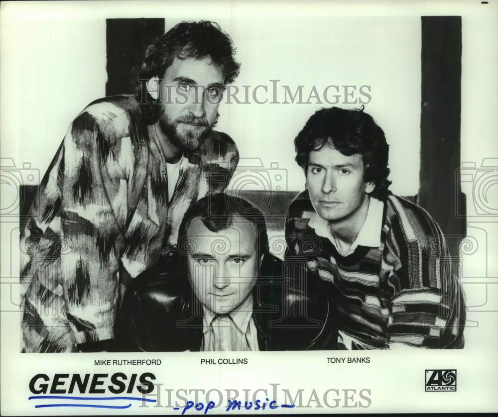 1986 Press Photo Pop music group Genesis. - hcp10826- Historic Images