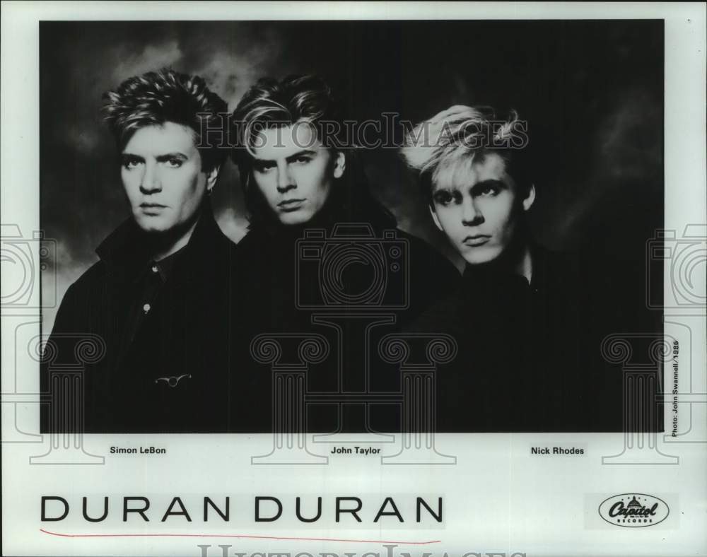 1986 Press Photo Music group Duran Duran. - hcp10848- Historic Images