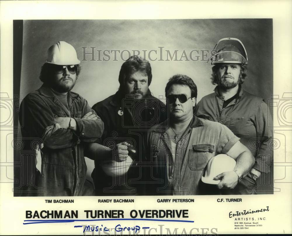 1985 Press Photo Music group Bachman Turner Overdrive. - hcp10849- Historic Images