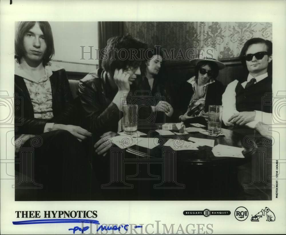 1991 Press Photo Pop Music Group &quot;Thee Hypnotics&quot; - hcp10865- Historic Images