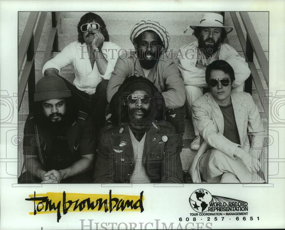 1982 Press Photo &quot;Tony Brown Band&quot; - hcp10881- Historic Images