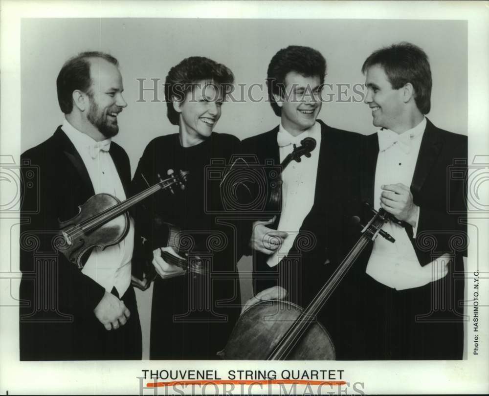 1987 Press Photo The Thouvenel String Quartet in Houston - hcp10885- Historic Images