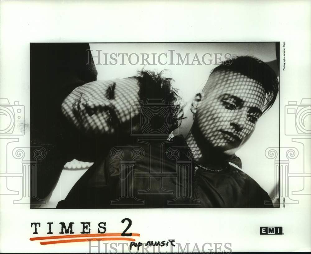 1990 Press Photo Pop music group Times 2 - hcp10894- Historic Images