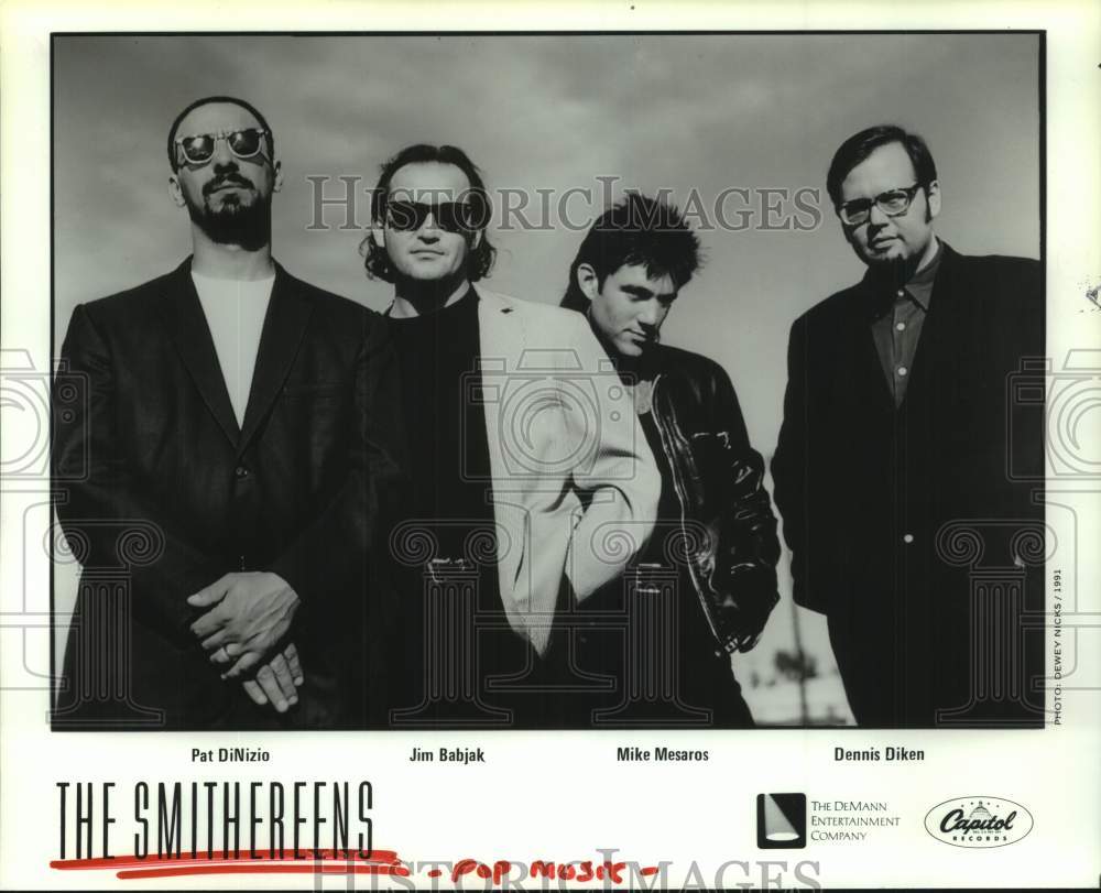 1991 Press Photo Pop Music Group &quot;The Smithereens&quot; - hcp10905- Historic Images