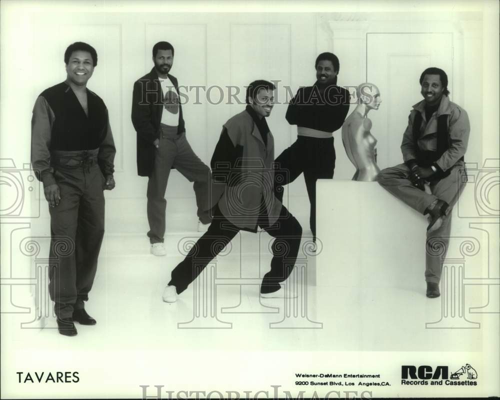 1983 Press Photo Pop Music Group &quot;Tavares&quot; - hcp10926- Historic Images