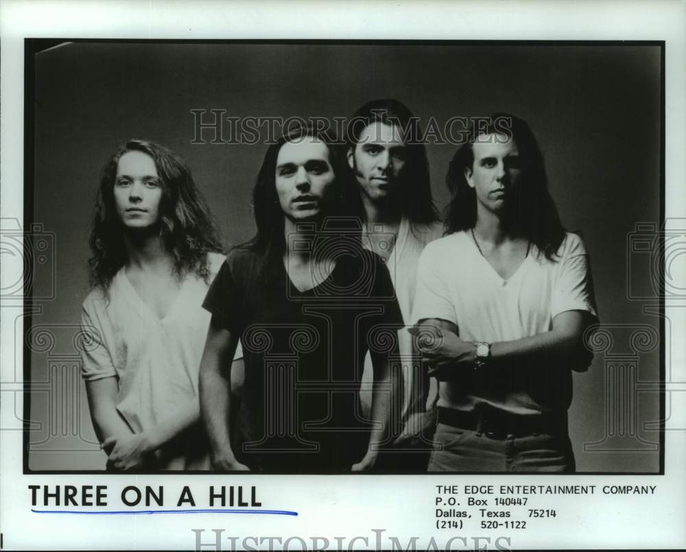 1990 Press Photo Music Group &quot;Three on a Hill&quot; - hcp10938- Historic Images