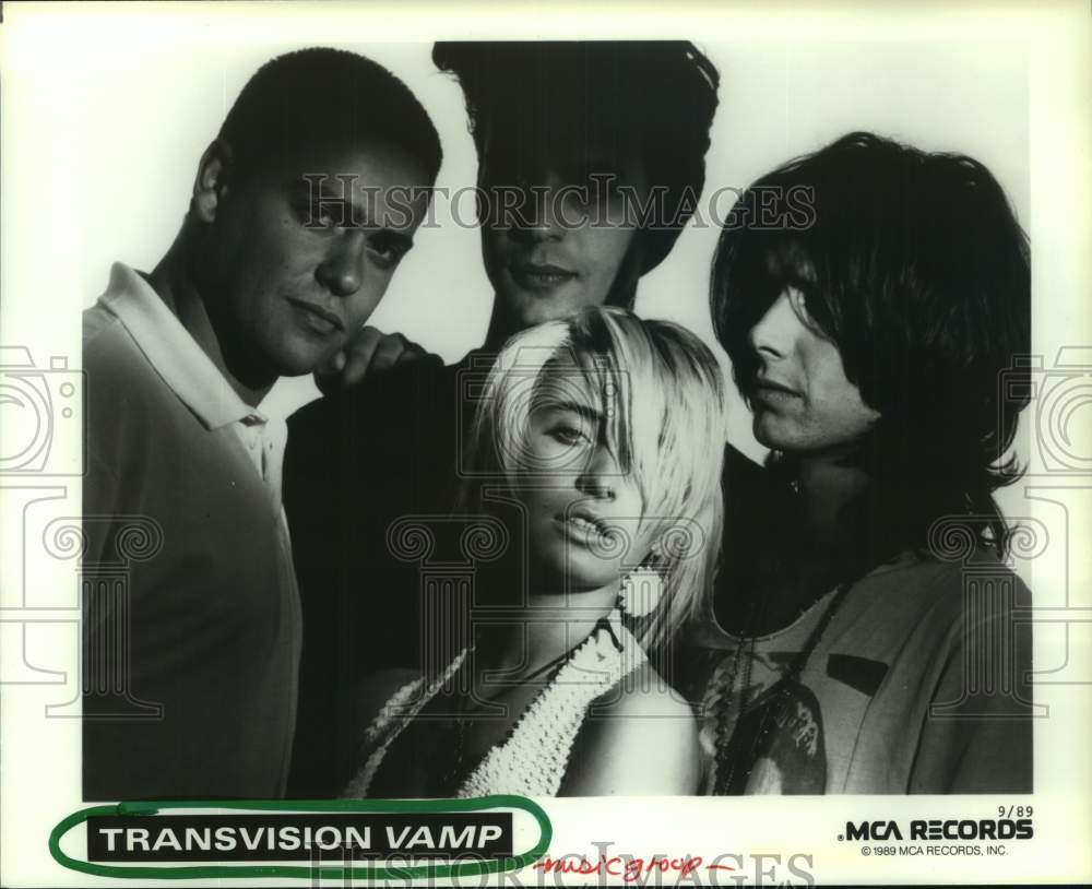 1989 Press Photo Music Group &quot;Transvision Vamp&quot; - hcp10942- Historic Images